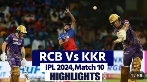 rcb vs kkr highlights